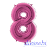 Mylar Mini Numero 8 Fucsia 35cm