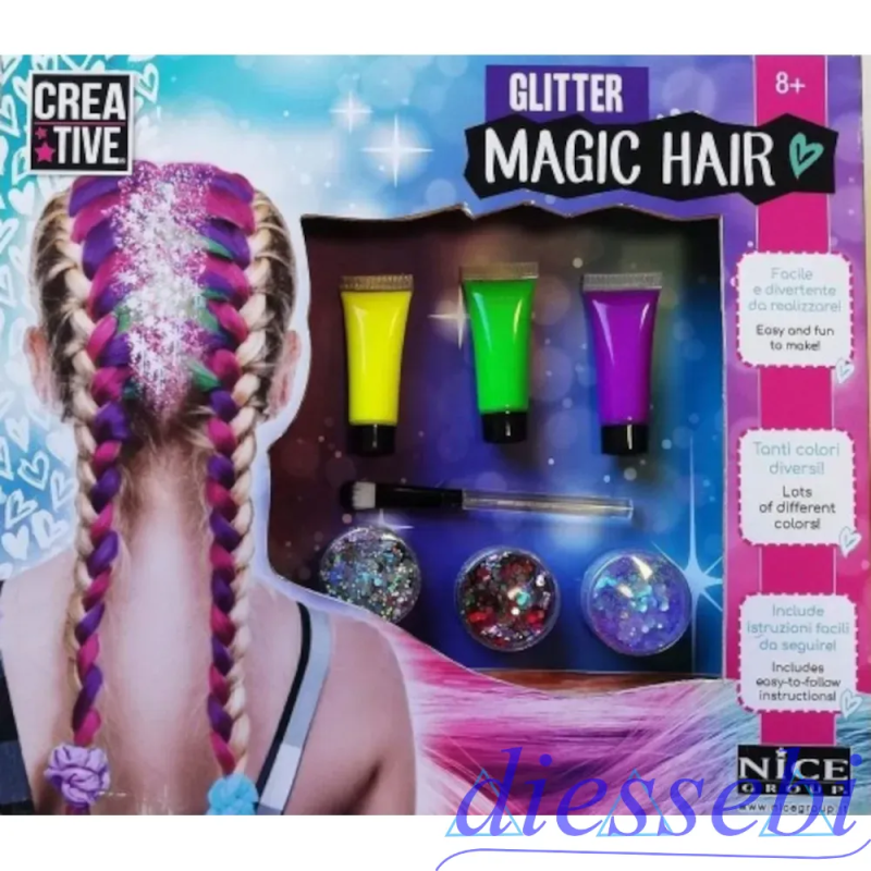 Capelli Glitterati Crazy Chic Clementoni