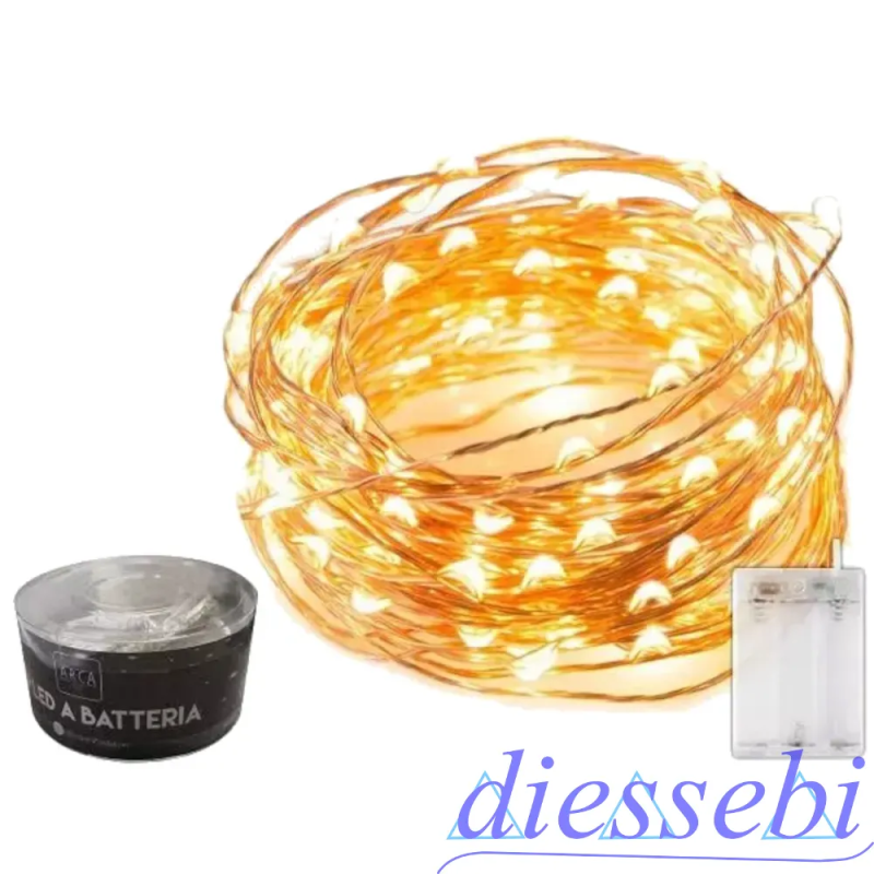 Catena Luminosa 40 Led Bianco Caldo