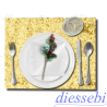 Cuscino in Paillettes Oro