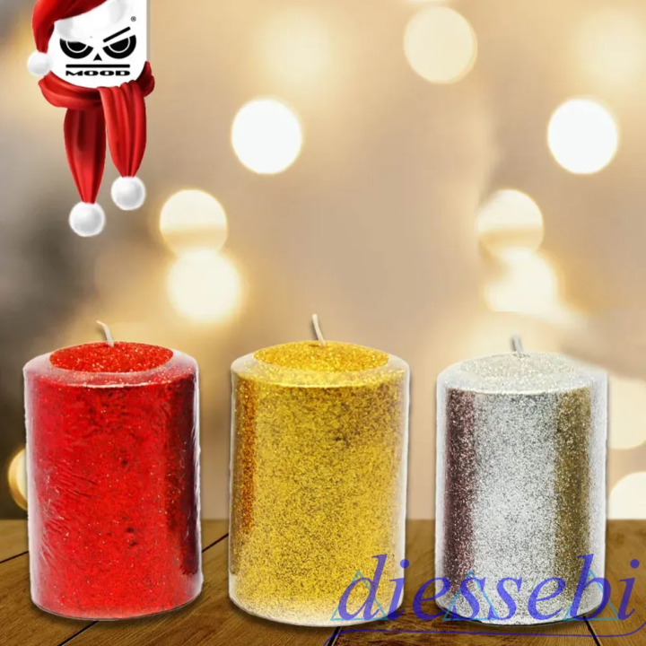 Candela Glitterata 7x10cm
