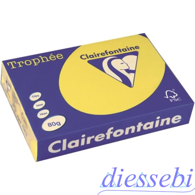 Cartoncino A4 Giallo 160gr