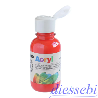 Tempera Acrilica Rosso Vermiglione