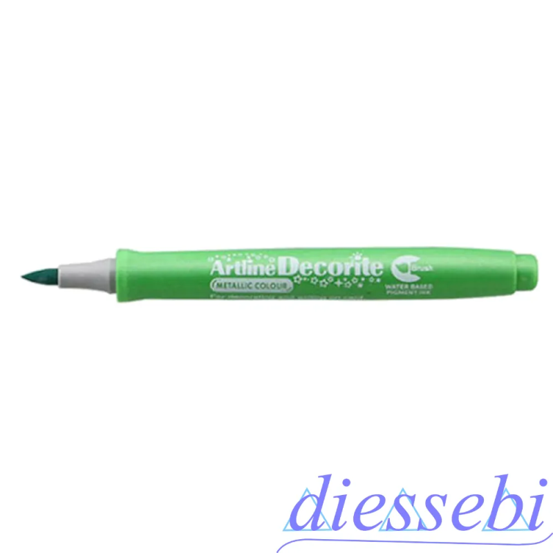 Pennarello Brush Verde Metallizzato