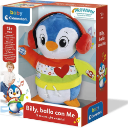 Pinguino Billy Balla con Me Baby Clementoni