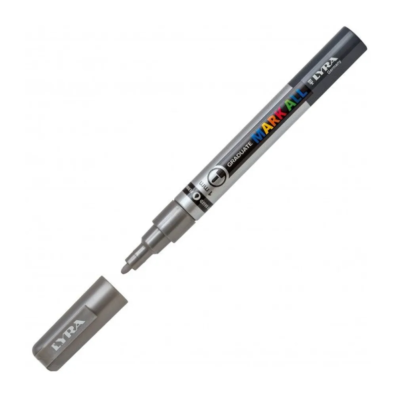 Marcatore Mark All Argento Punta S 1mm