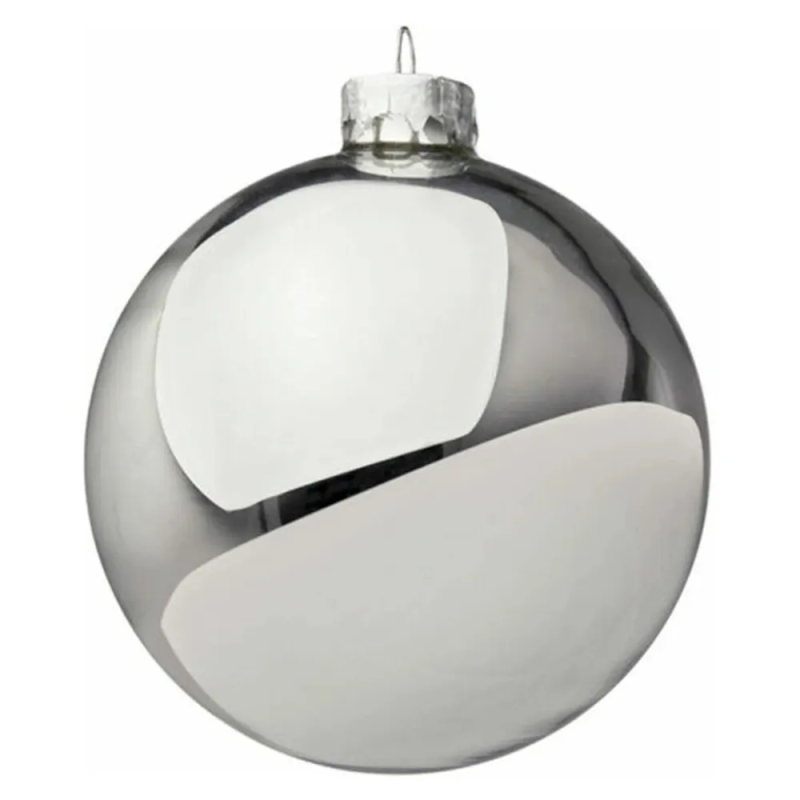 12 Sfere Argento Lucido 8cm