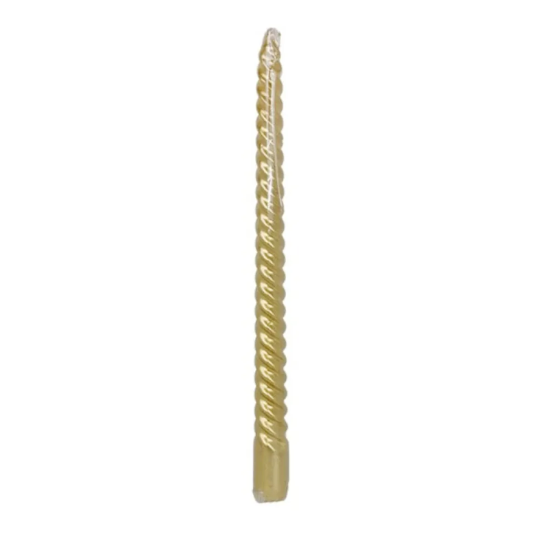 Candela Tortiglione Oro 30cm