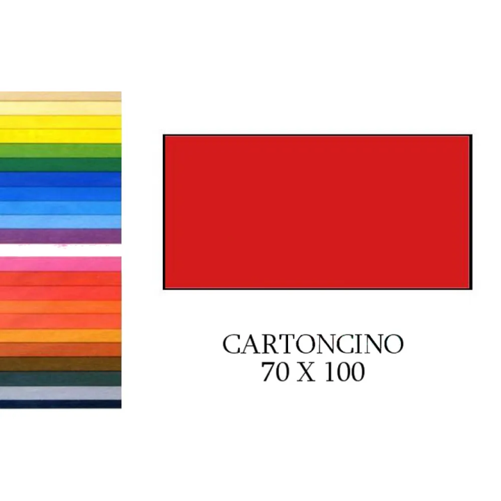 Cartoncino 70x100cm 220gr Rosso Fabriano ElleErre