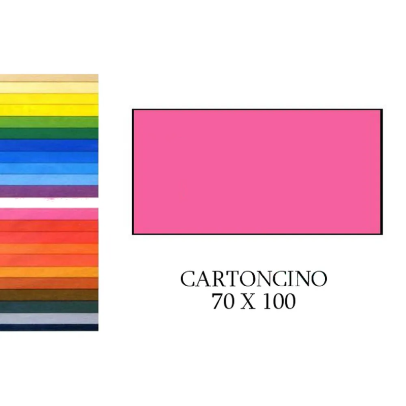 Cartoncino 70x100cm 220gr Fucsia Fabriano ElleErre
