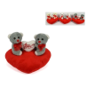 Orsetto Peluche Coppia su Cuore 17cm