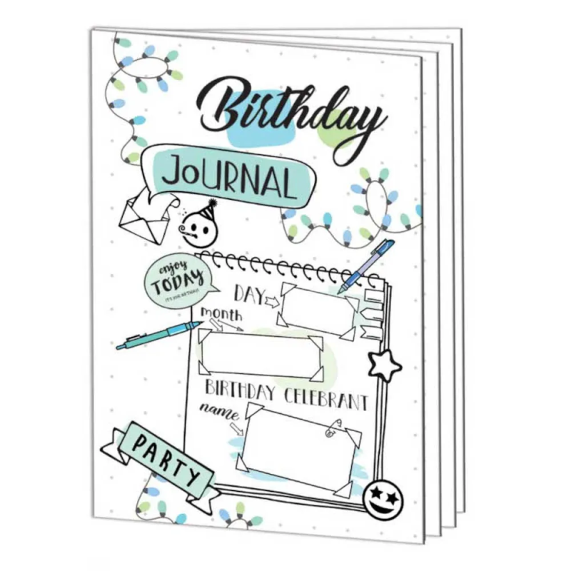 Biglietto Compleanno Happy Birthday Journal