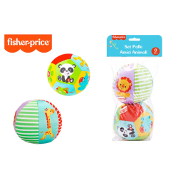Set 2 Palle Amici Animali in Tessuto Fisher Price
