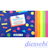 Album 10 Fogli Carta Fluorescente Taglia Incolla 24x33cm Favini