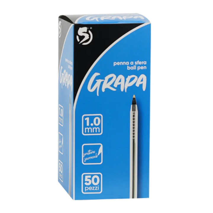 Penna a Sfera Grapa Nero 1.0mm