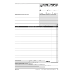 Blocco D.d.T. Documento di Trasporto A5 2cp Data Ufficio