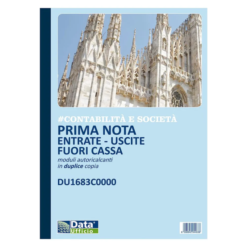 Blocco Prima Nota Cassa A4 2cp Data Ufficio