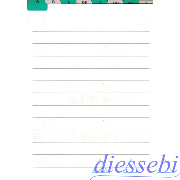Divisore Alfabetico 105x80mm Prodotti Flex