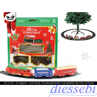 Trenino Natalizio Merry Christmas