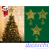 Puntale Stella Oro Glitter