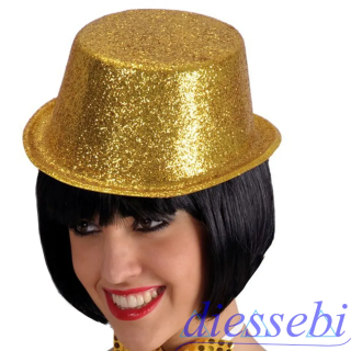 Cilindro con Glitter Oro
