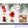 Decorazione Albero Coppia Sciatrici