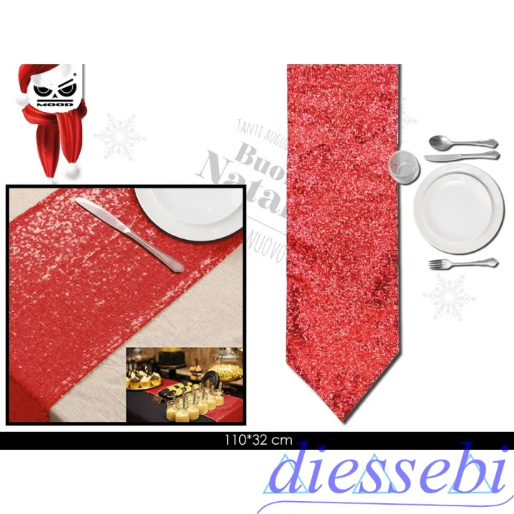 Runner Centrotavola con Paillettes