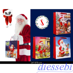 Shopper Babbo Natale Cartoon S