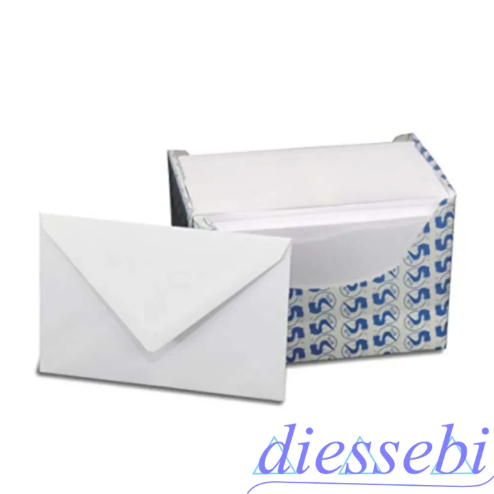 Conf 100 Biglietti con Busta Bianco F.to 9