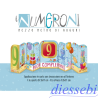 Biglietto Compleanno 9 Anni Numeroni