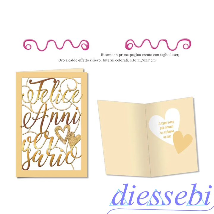 Biglietto Felice Anniversario