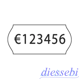 Rotolo Etichette 26x12mm Onda Printex