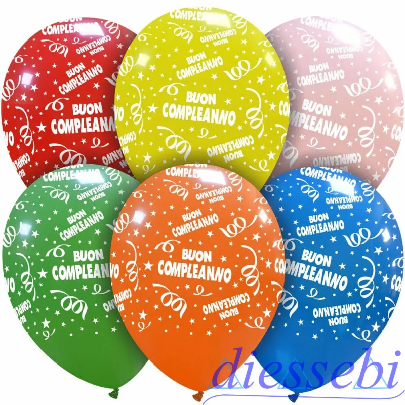 Palloncino Lattice 12'' Buon Compleanno