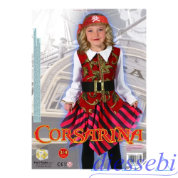 Costume Corsarina 3-4 Anni