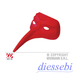 Maschera Veneziana Rossa con Elastico Widmann