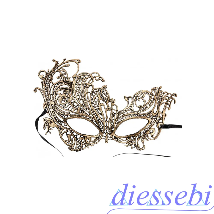 Maschera Oro in Macramè