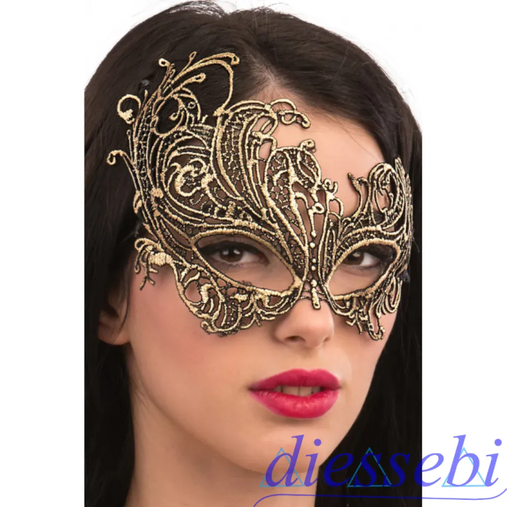 Maschera Oro in Macramè