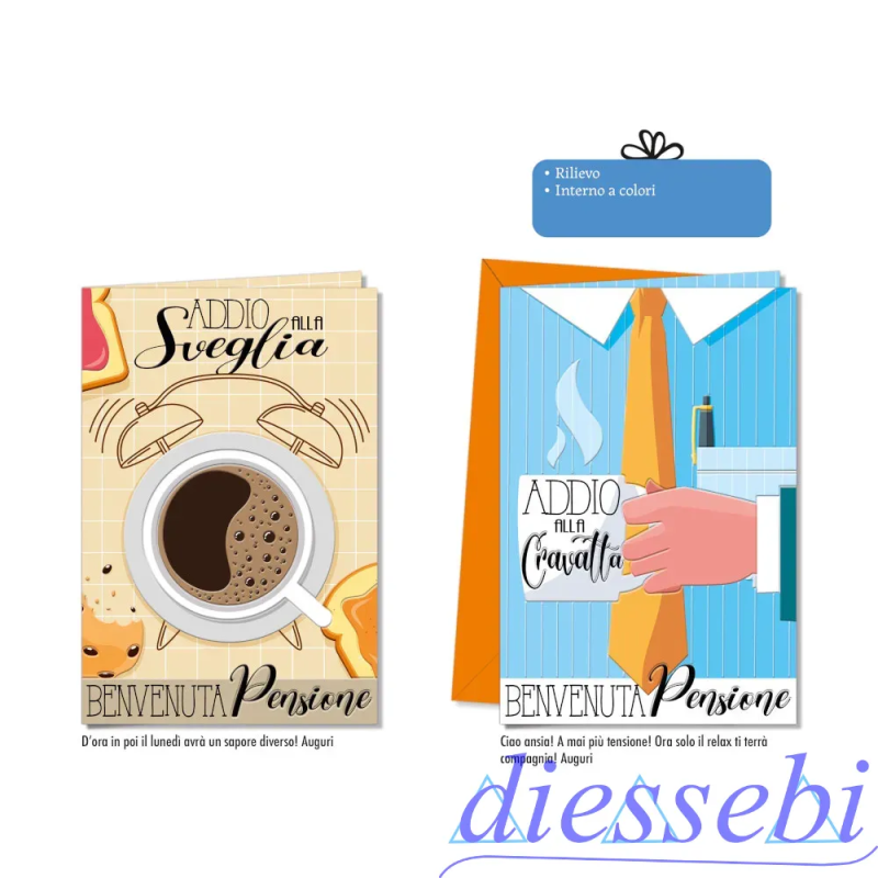 Biglietto Pensione Addio Sveglia