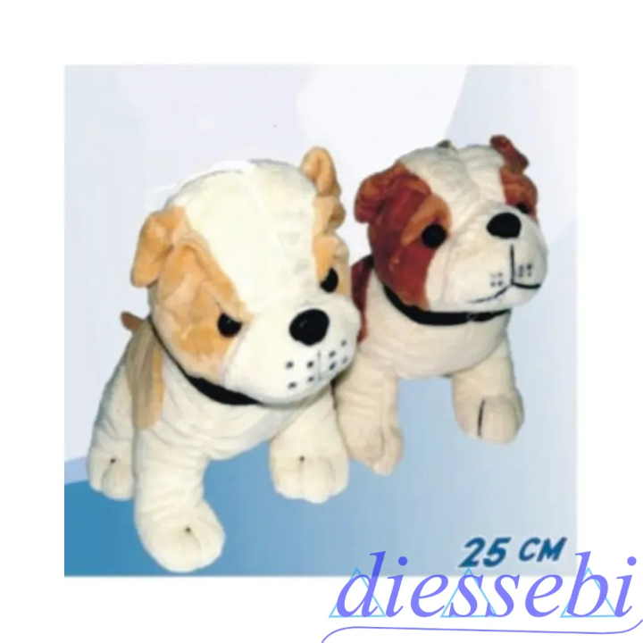 Peluche Cane Bull Dog 20cm