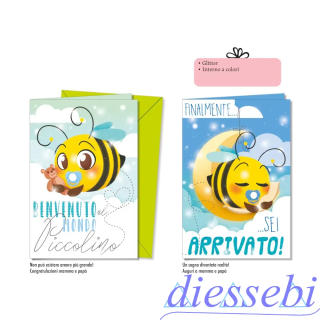 Biglietto Nascita Lui Apina