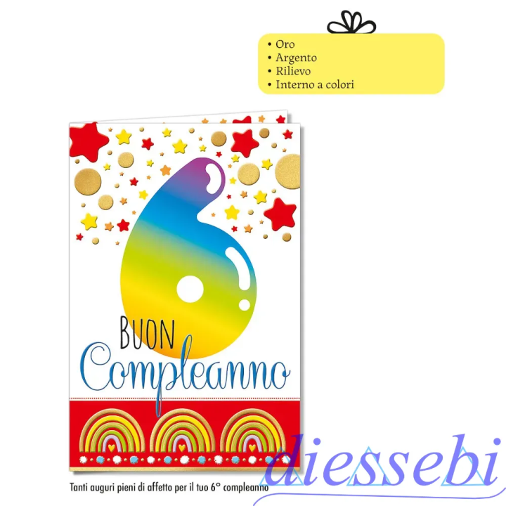 Biglietto 6 Anni Rainbow
