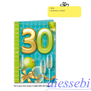 Biglietto Compleanno 30 Anni