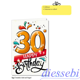 Biglietto Compleanno 30 Anni
