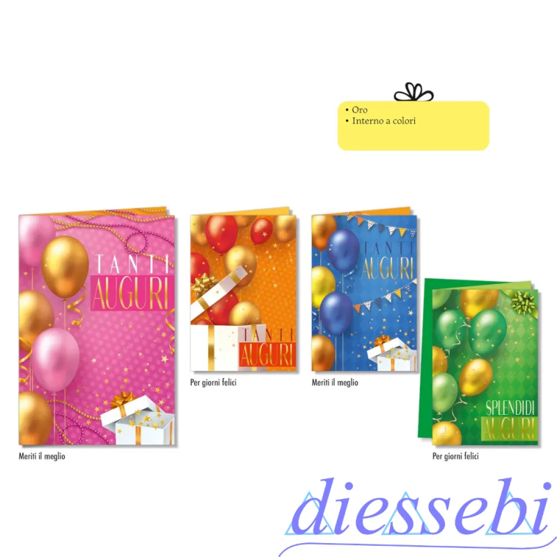 Biglietto Compleanno Palloncini