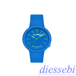 Orologio in Silicone Azzurro e Verde