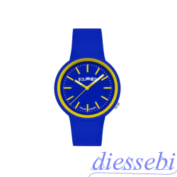 Orologio in Silicone Blu e Giallo