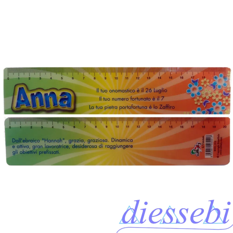 Righello 20cm Nomi "Anna"