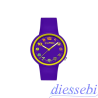 Orologio in Silicone Viola e Giallo