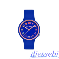 Orologio in Silicone Blu e Rosa