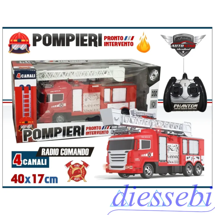 Camion Pompieri RC Scala 1:18